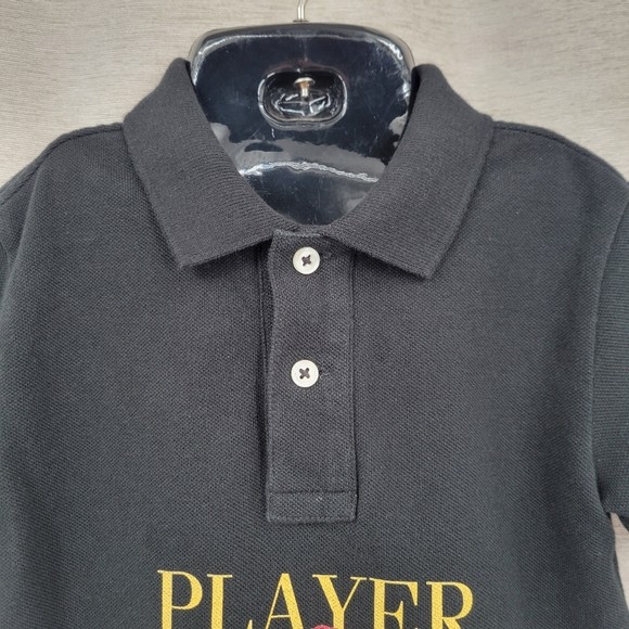 Polo Ralph Lauren Kids Black Polo Bear Rugby Player Polo Shirt - Picture 2 of 9